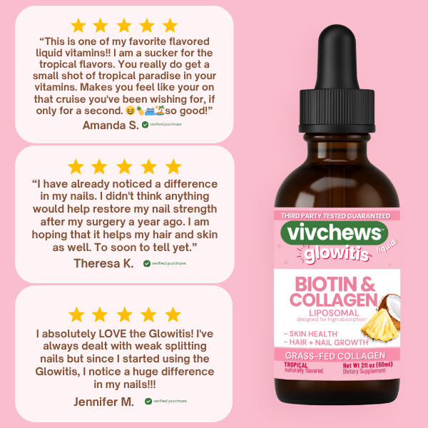 biotin + collagen liposomal liquid drops - glowitis™