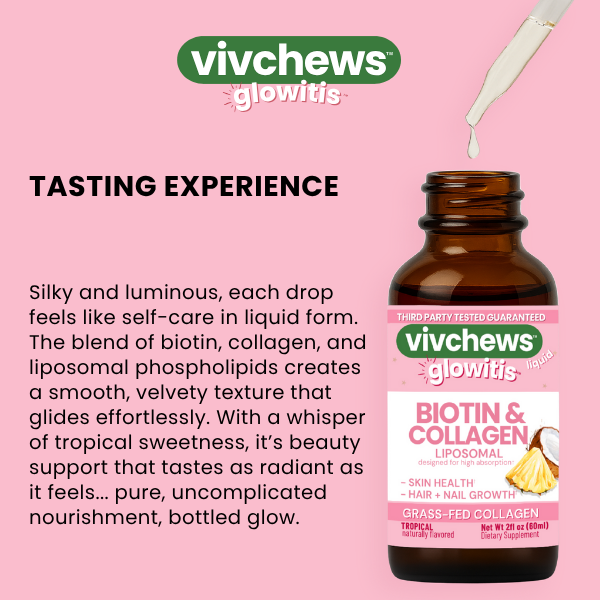 biotin + collagen liposomal liquid drops - glowitis™