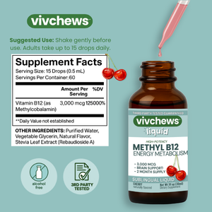 methyl b12 - energy support liquid drops