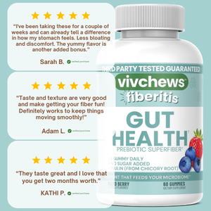 daily fiber support gummies - fiberitis™