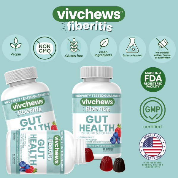 daily fiber support gummies - fiberitis™