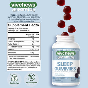 sleep support gummies - dreamitis™