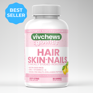 hair, skin & nails support gummies - glowitis™