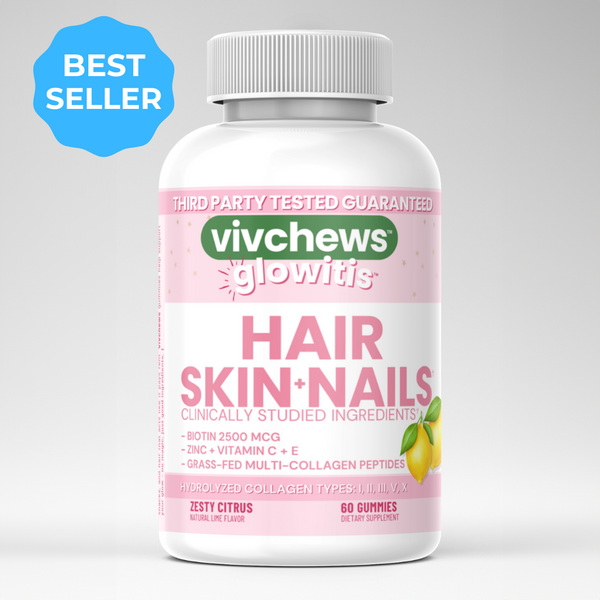hair, skin & nails support gummies - glowitis™