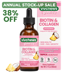 biotin + collagen liposomal liquid drops - glowitis™