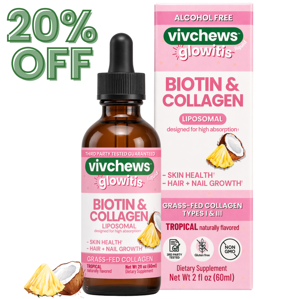 biotin + collagen liposomal liquid drops - glowitis®