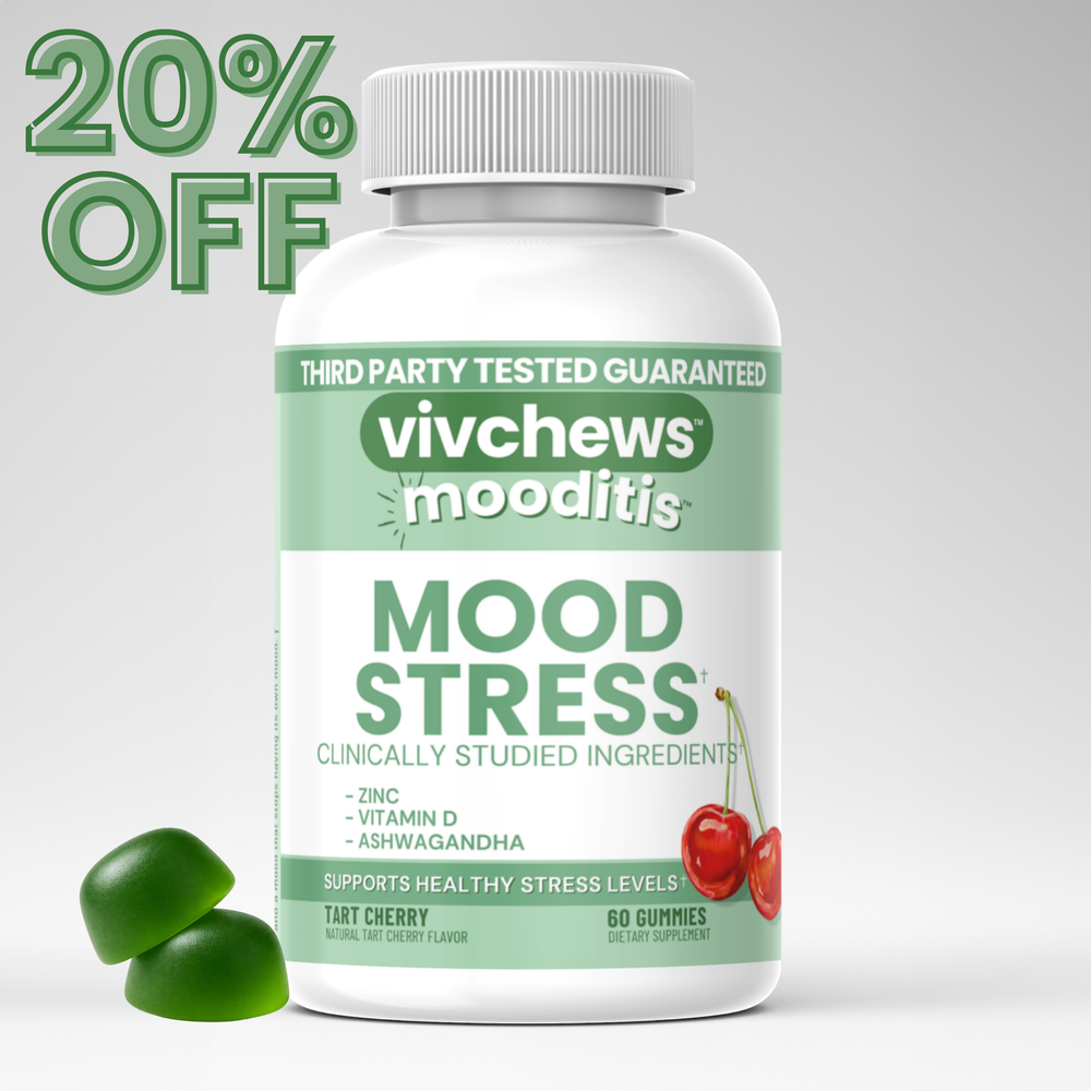 mood + stress support gummies - mooditis®