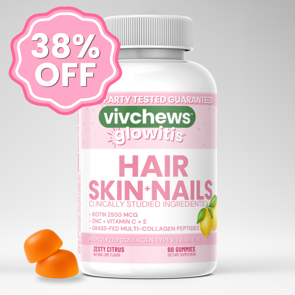 hair, skin & nails support gummies - glowitis®