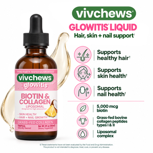 biotin + collagen liposomal liquid drops - glowitis®