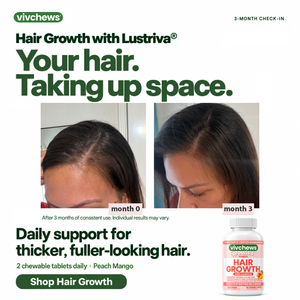 glowitis® advanced women's hair growth with Lustriva®