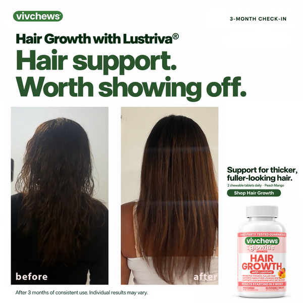 glowitis® advanced women's hair growth with Lustriva®