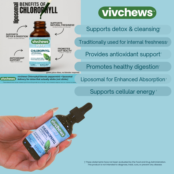 chlorophyll - internal deodorant liposomal liquid drops