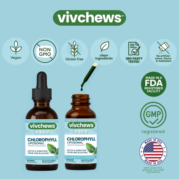chlorophyll - internal deodorant liposomal liquid drops