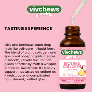 biotin + collagen liposomal liquid drops - glowitis™