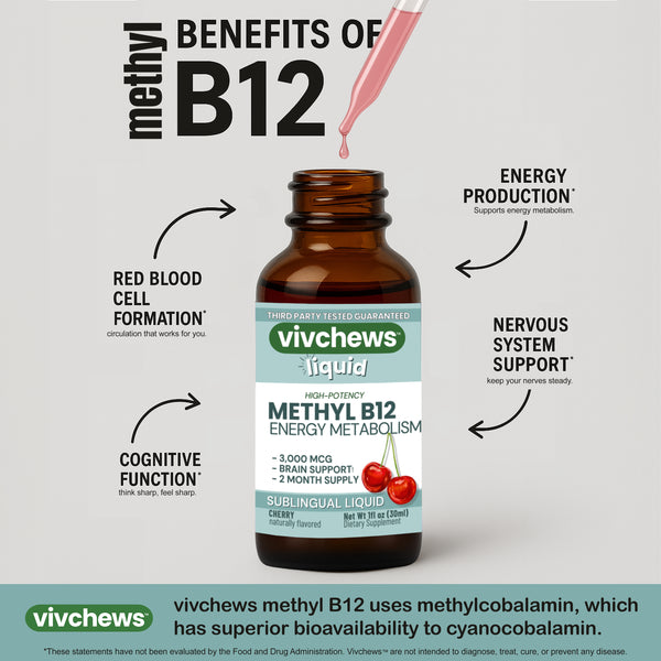 methyl b12 - energy support liquid drops