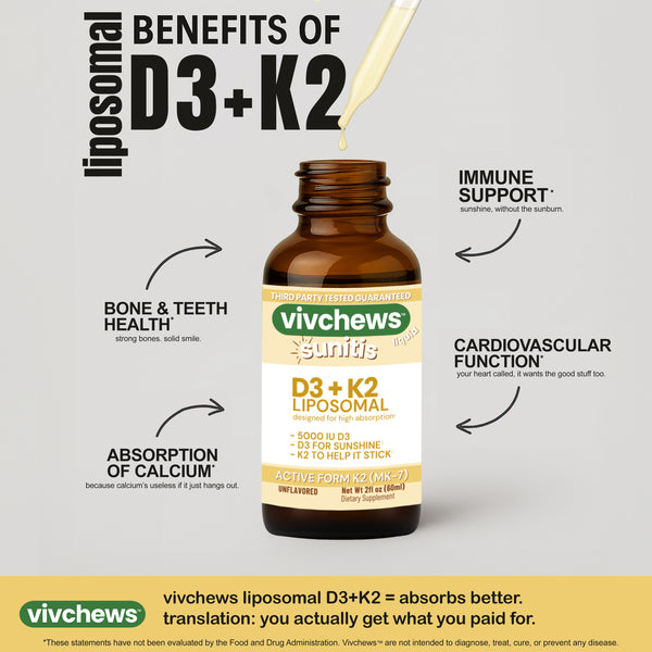 vitamin D3 + K2 liposomal liquid drops sunitis™