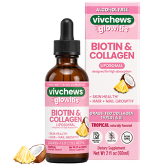 biotin + collagen liposomal liquid drops - glowitis™