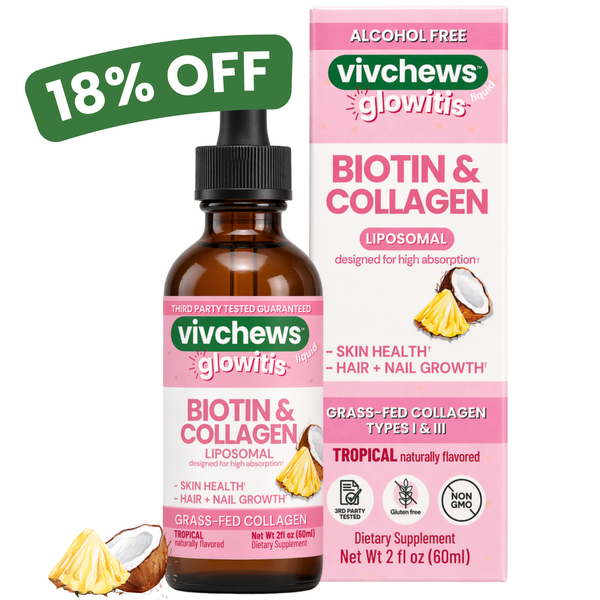 biotin + collagen liposomal liquid drops - glowitis™