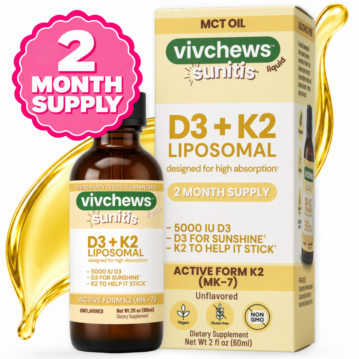 vitamin D3 + K2 liposomal liquid drops sunitis | vivchews®