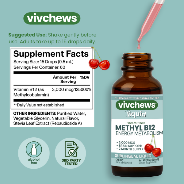 methyl b12 - energy support liquid drops