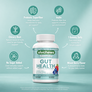 daily fiber support gummies - fiberitis™