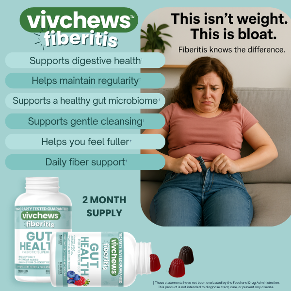 daily fiber support gummies - fiberitis™