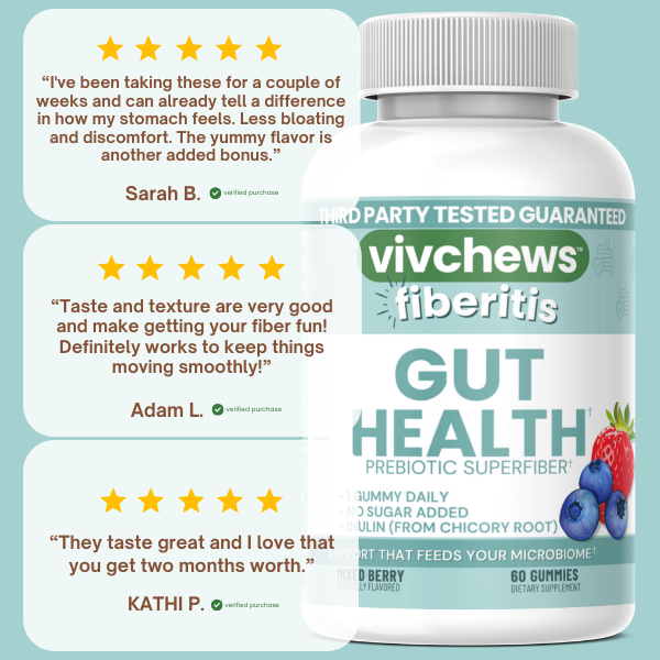 daily fiber support gummies - fiberitis™