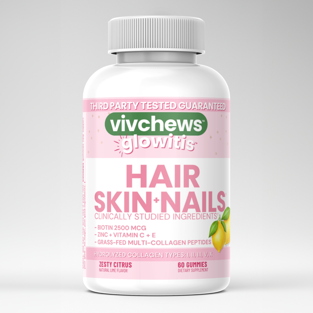 hair, skin & nails support gummies - glowitis™
