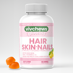 hair, skin & nails support gummies - glowitis™