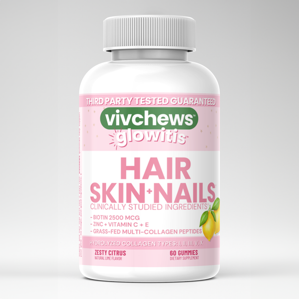 hair, skin & nails support gummies - glowitis™