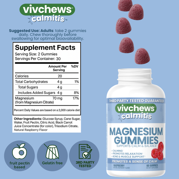 daily magnesium support gummies - calmitis™