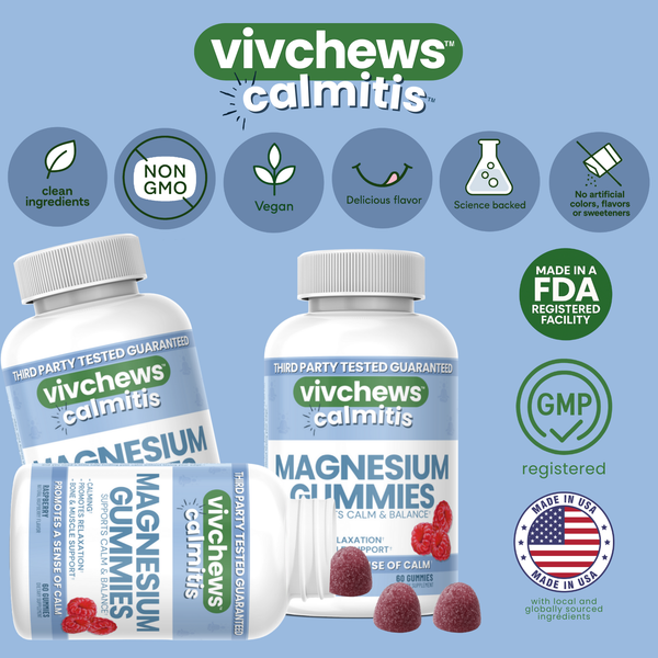 daily magnesium support gummies - calmitis™