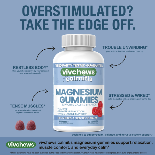 daily magnesium support gummies - calmitis™