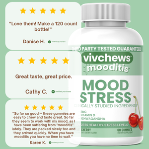 mood + stress support gummies - mooditis™
