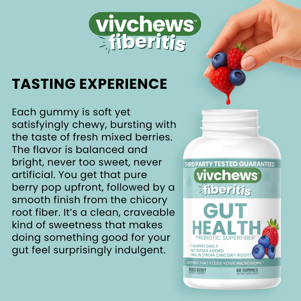 daily fiber support gummies - fiberitis™