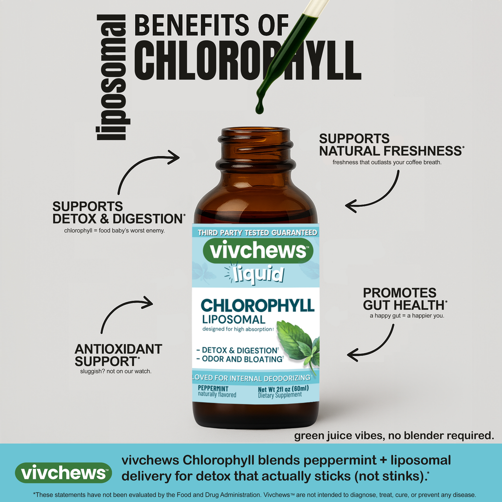 chlorophyll - internal deodorant liposomal liquid drops
