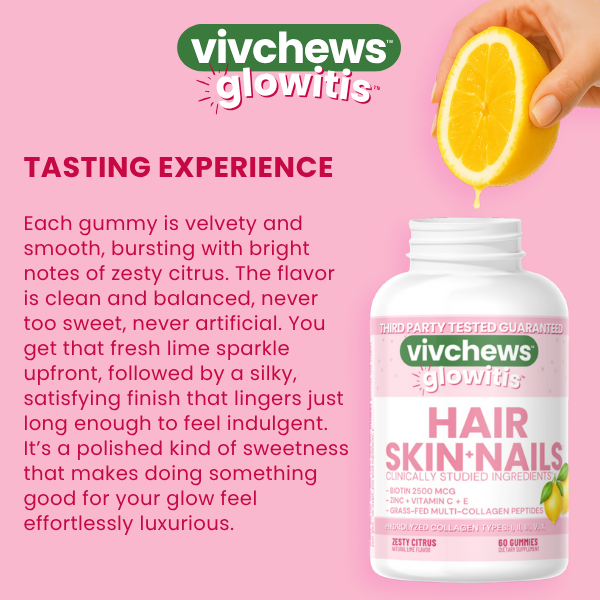 hair, skin & nails support gummies - glowitis™